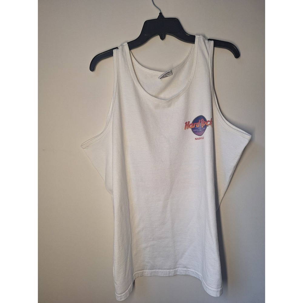 Vintage Hard Rock Cafe Nashville Tank Top Mens XL Sunset Made in USA 90s